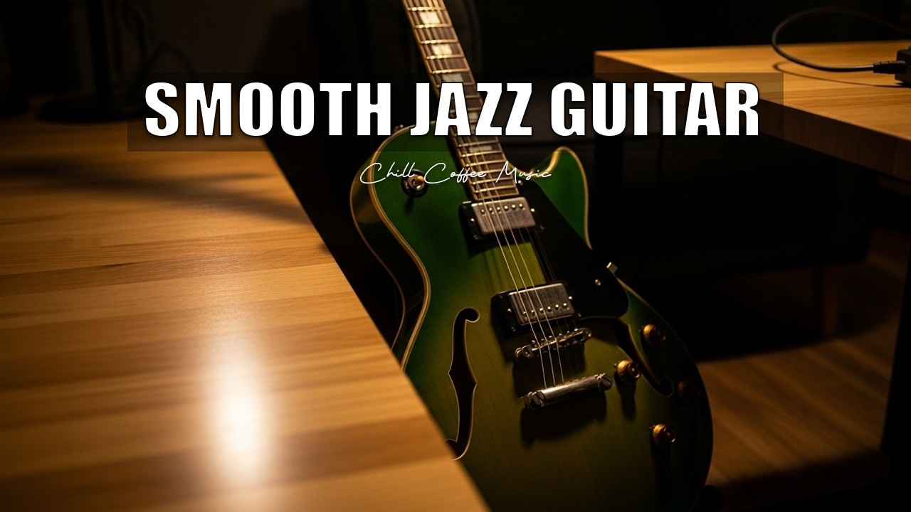 Smooth Jazz Guitar Music - Cool Cafe Vibes • Relaxing Guitar Music for Cafe, Study & Work