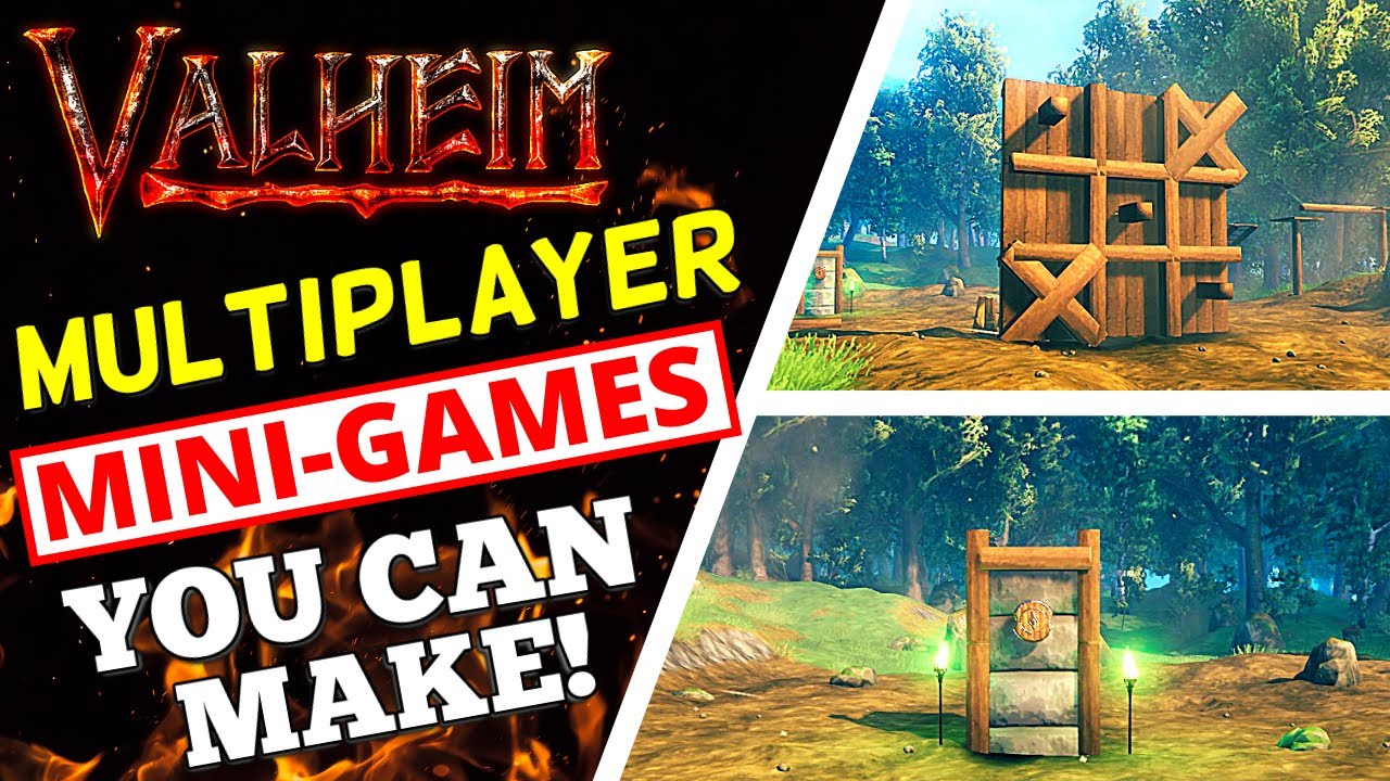 Valheim - 5 FUN MultiPlayer MiniGames YOU Can Make!