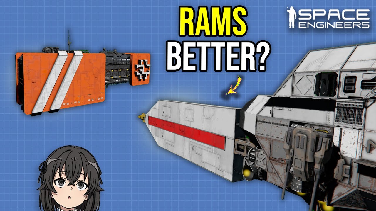 Is Ship Battering Ram With Gyro Override Deadlier? Space Engineers ...