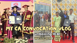 Waited For This Moment For Years Ca Convocation Vlog Unboxing My Icai Welcome Kit