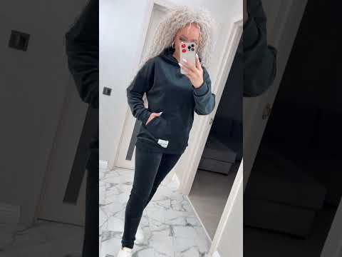 Стильний жіночий костюм/комплект оксамит двійка однотонний (Розміри S), Чорний, видео 1