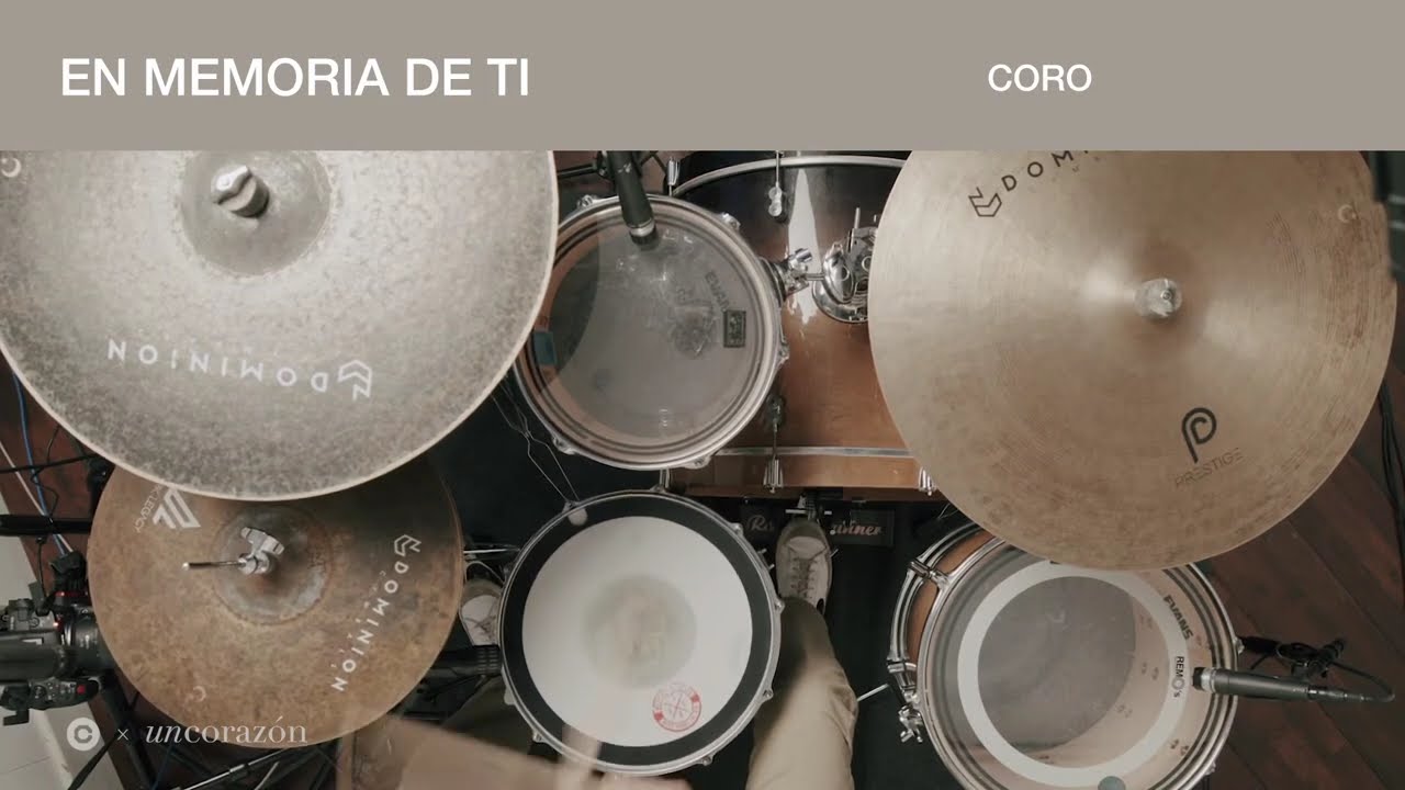 En Memoria de Ti  - Un Corazón | Tutorial Oficial Batería