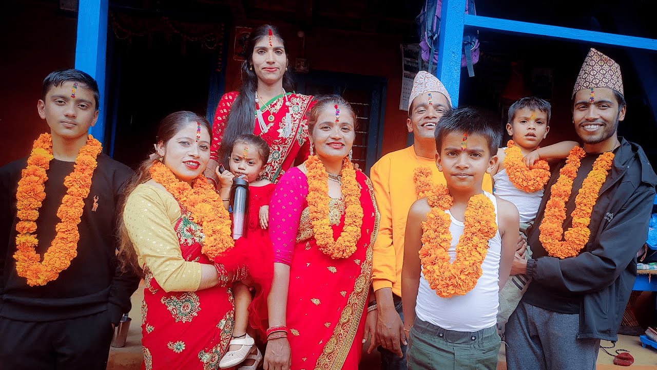 Hindu's  Festival "Bhaitika" 2079 || Including village life of syangja || Tihar Vlog || HD