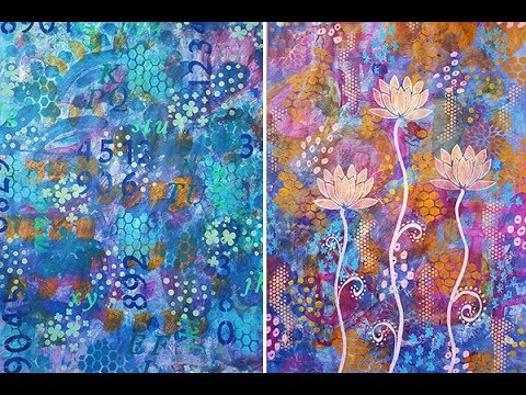 Easy Colorful Background From Drop Paper - YouTube
