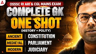 OSSSC RI ARI AMIN Exam 2026 | Complete GK One Shot | MCQs By Ashok Sir