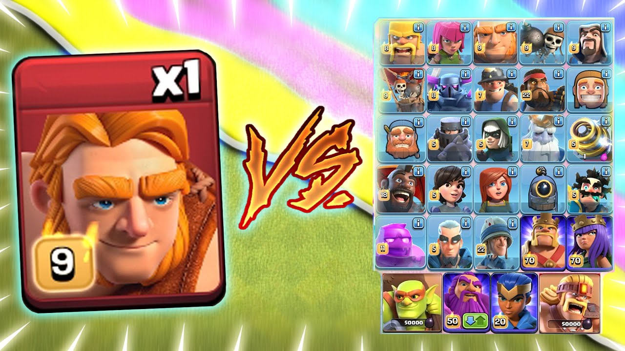 Max Super Giant vs All Max Troops | Clash of Clans | *Op Super Giant* | NoLimits