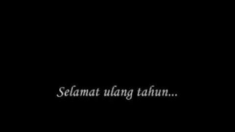 dari Robby : selamat ulang