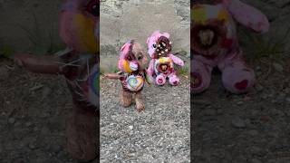 teddy bears with human teeth found in an alley!? #horror #teddy #teeth
