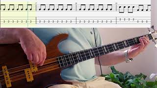 Mike Olfield -  Moonlight Shadow Bass Cover with TAB