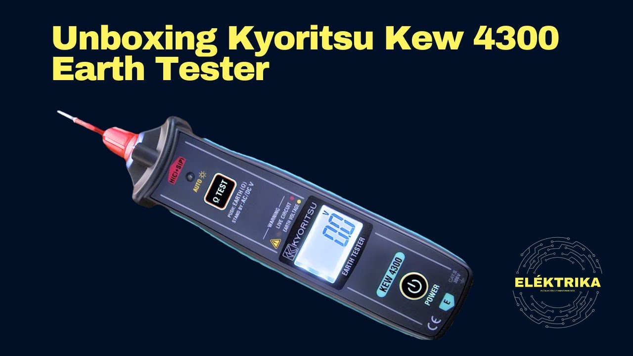 Unboxing Kyoritsu Kew 4300 Earth Tester - YouTube