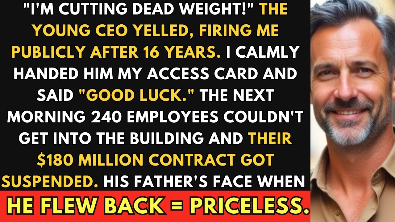 Он уволил меня публично – ключ-карта, которую я вернул, заблокировала дверь его компании