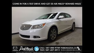 WHITE 2010 Buick LaCrosse CXL Review Sherwood Park Alberta - Park Mazda