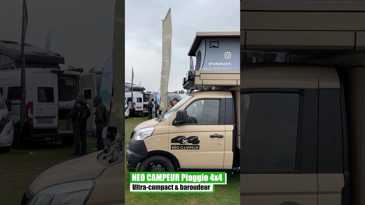 NÉO-CAMPER Piaggio 4x4 - Ultra-compact & baroudeur