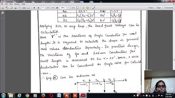 Lecture video 18EE43 Module 5 concentrated load fed at one end,different types of distributors Malin