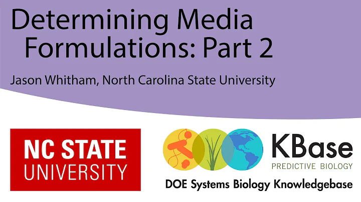 Determining Media Formulations Part 2
