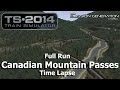 Canadian Mountain Passes Full Run - Time Lapse - Train Simulator 2014