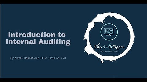 A Brief Introduction to Internal Auditing