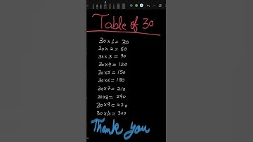 table of 30 #maths #codeprep #mathfacts #mathstricks #timestable #puzzle #multiplicationtable