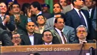 مبارك وصالح سليم فى مباراة الاهلى والشباب السعودى 1995