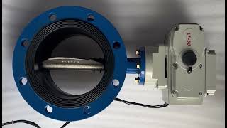 working time test of electric butterfly valve #butterflyvalve #controlvalve #electricbutterflyvalve