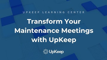 Effective Guide to Structure Your Weekly Maintenance Meetings | UpKeep