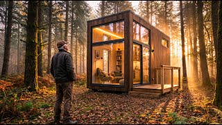 After a divorce, he built this incredible tiny house in the woods and rebuilt his life
