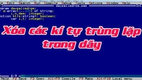 Lập trình pascal xóa ký tự trùng lặp trong một xâu, đề thi hsg môn tin THCS