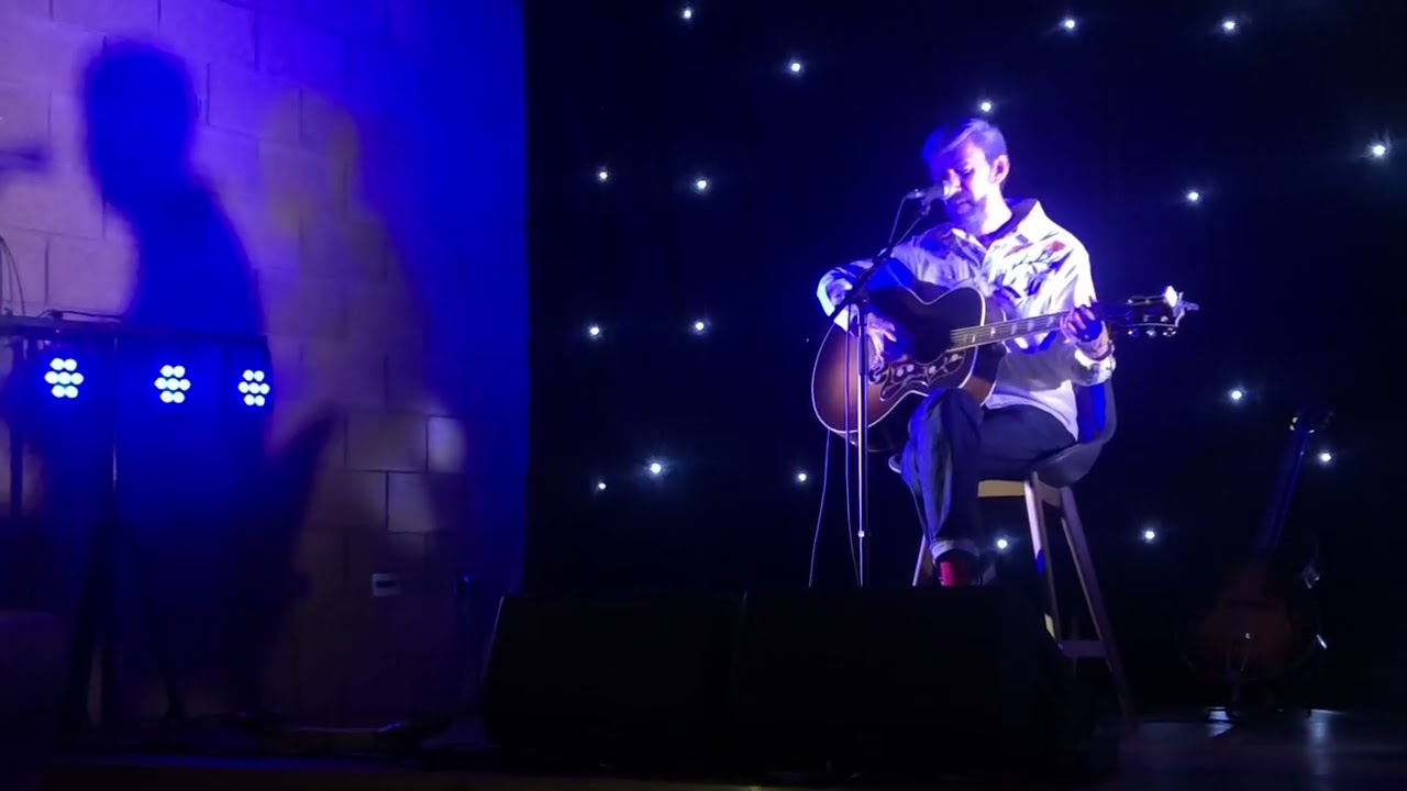 James Grant covers The Associates’ “Party Fears Two”, 3rd June 2022, Tannahill Centre, Paisley