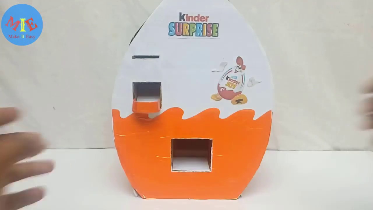 [ DIY Channel ] How To Make Kinder Surprise Eggs Vending Machine - Tutorial