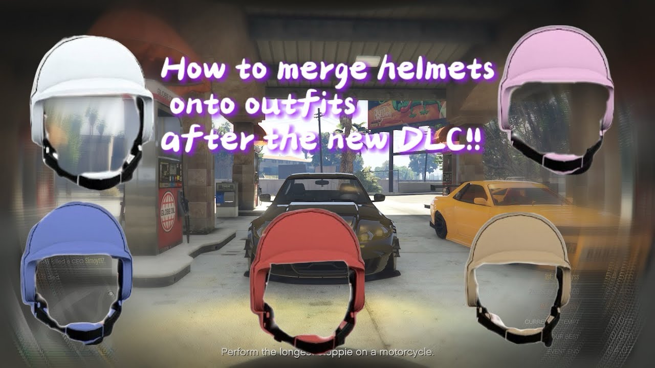 HOW TO MERGE HELMETS ONTO OUTFITS AFTER THE NEW GTA 5 DLC!!