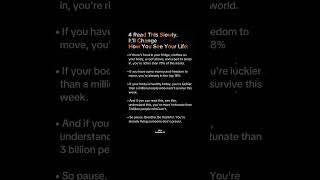 This Will Change You Forever⏳️ #shortfeed #shortsviral #life #love #lifelessons #bodylanguage #trend