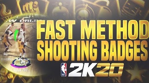 BEST WAY TO GET SHOOTING BADGES IN 2k20 (NO GLITCH)