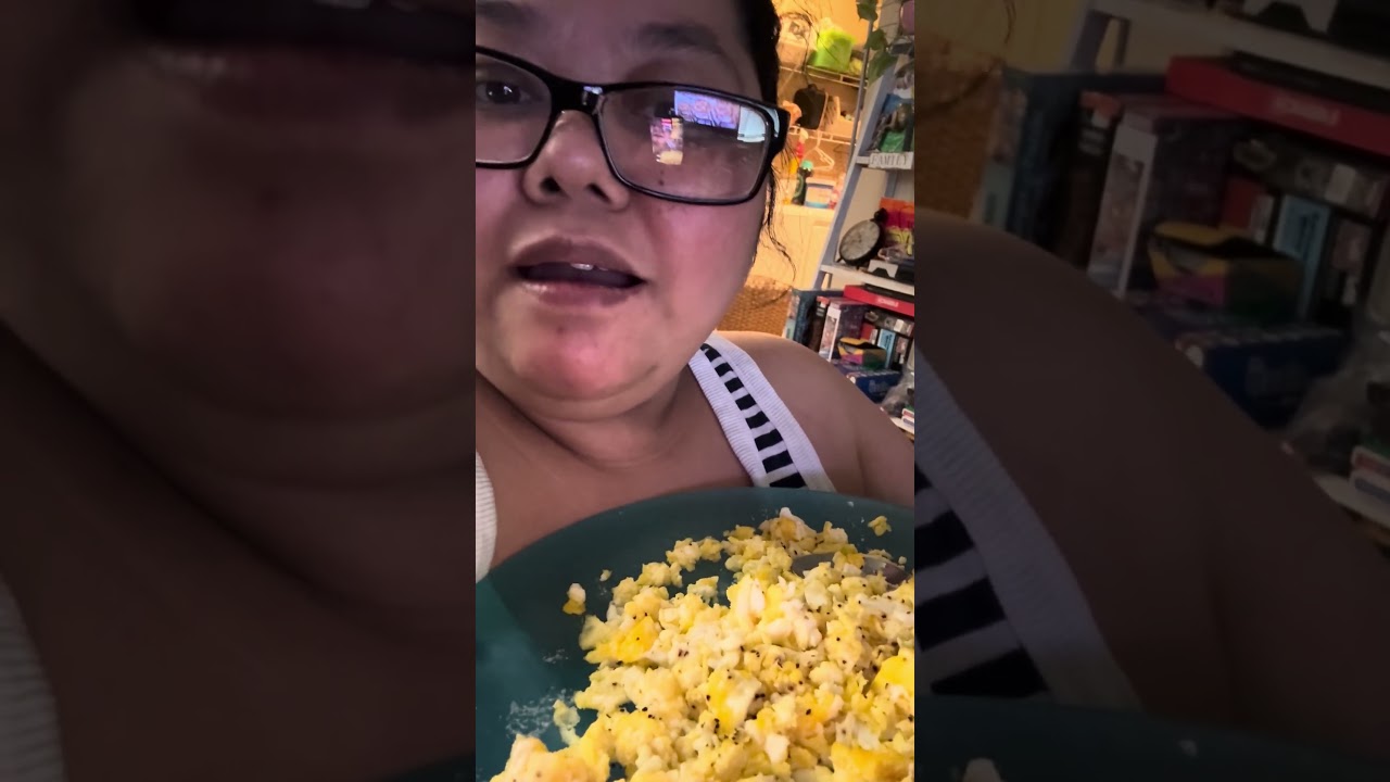 Breakfast 01/31/26 scrambled eggs with salt and black pepper