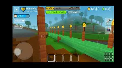 block craft 3d and traffic light for a new building