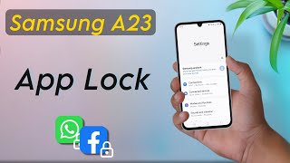 Samsung Galaxy A23 App Lock Settings | How to Set App Lock on Samsung A23 screenshot 2