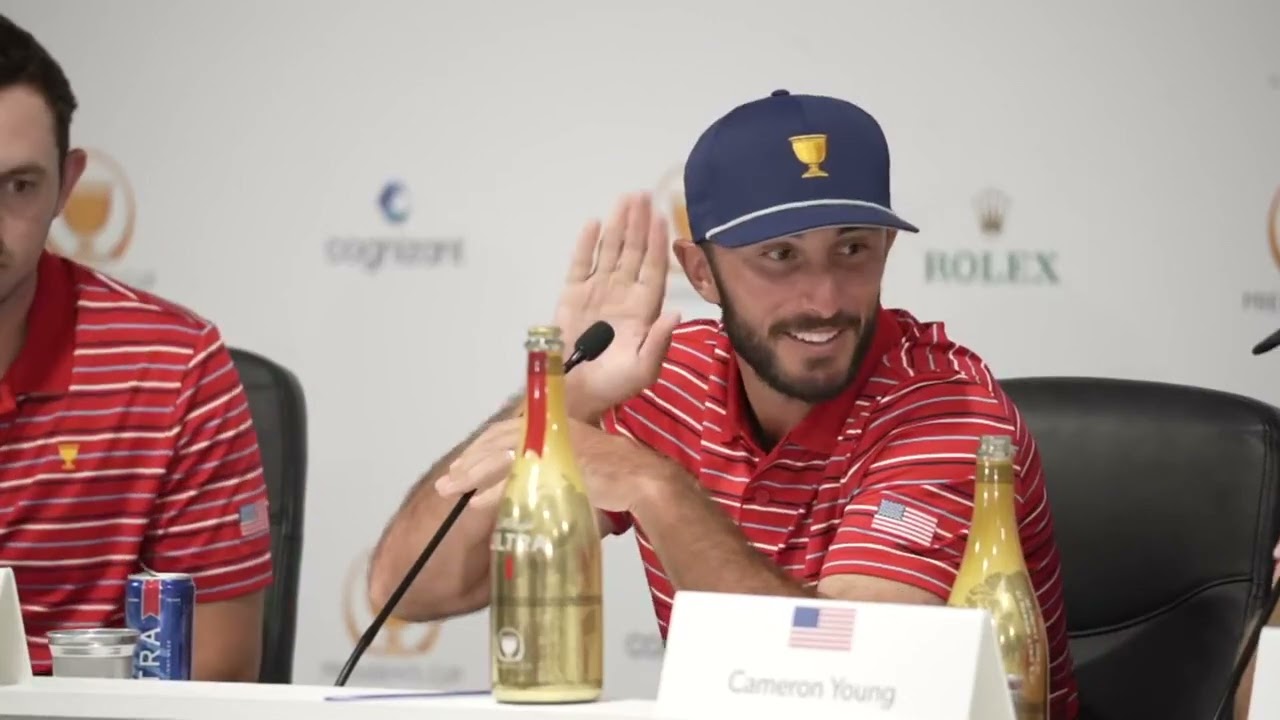 United States team Sunday Press Conference Winners 2022 Presidents Cup