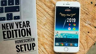 New Year 2019 Nova Homescreen Setup | Nova launcher setup New year edition screenshot 5