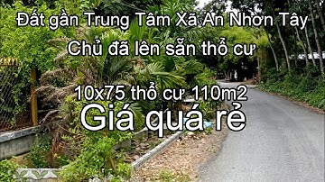 Nhà đất củ chi | giá rẻ | giới thiệu | Lô đất mặt tiền đường nhựa thông TL7 DT 10x75 thổ cư 110m2