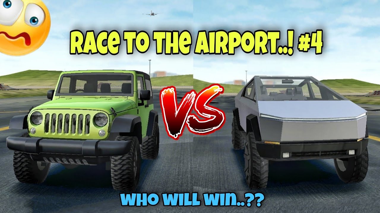 Race to the airport..!! part4|| Extreme car driving simulator|| Who will win🏆..?? 🤔