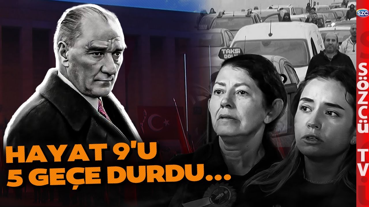 Hayat 9'u 5 Geçe Durdu: Yurdun Dört Bir Yanında Atatürk'e Saygı Duruşları