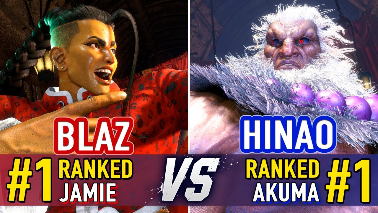SF6 🤜 BLAZ (#1 Ranked Jamie) vs HINAO (#1 Ranked Akuma) 🤛 SF6 High Level Gameplay