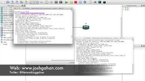 GNS3 Lab , Setting up telnet password and initial configuration