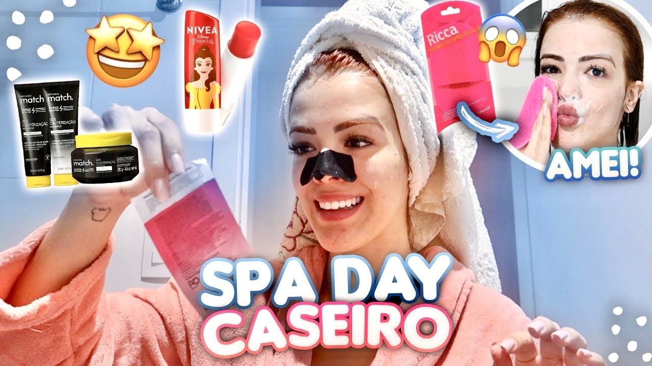 SPA DAY COMPLETO EM CASA | SKIN CARE, CABELO, CORPO
