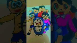#doremon #friends #drowing #coloring #cartoon #nobita #shizuka #jiyan #suniyo #art #cute #watercolor