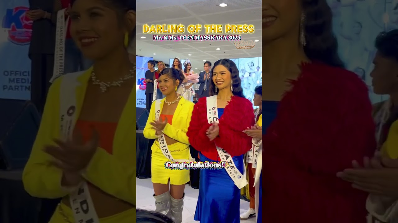 Mr and Ms Teen Masskara 2025 Darling of the Press & Muse of the Press