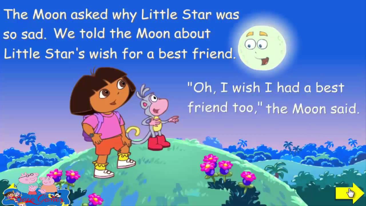 DORA THE EXPLORER Little Stars Wish - New English Full Game 2014 - YouTube