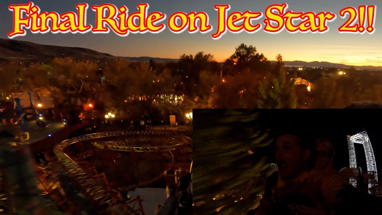 FINAL RIDES on Jet Star II at Lagoon