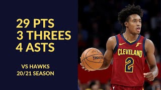 Collin Sexton 29 Pts 3 Threes 5 Asts Highlights vs Atlanta Hawks | NBA 20/21 Season