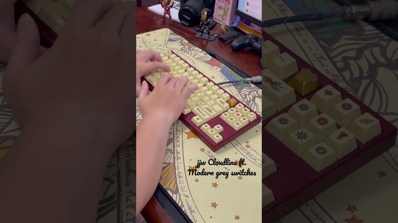 jjw Cloudline soundtest ft. Modern grey switches and MW Voynich keycap 