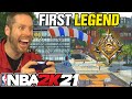 The FIRST LEGEND on NBA 2K21! THE GRIND IS OVER!